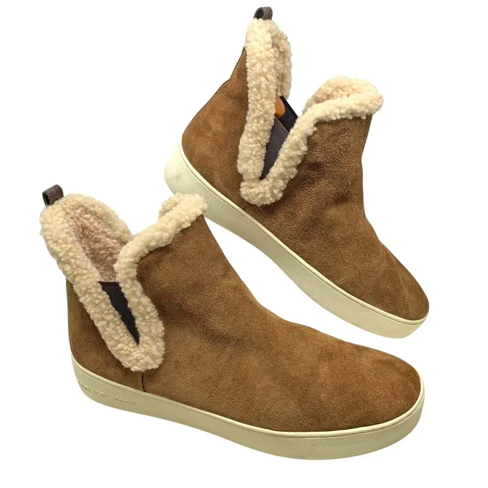MICHAEL Michael Kors‎ Ashlyn Suede Shearling Lined Booties